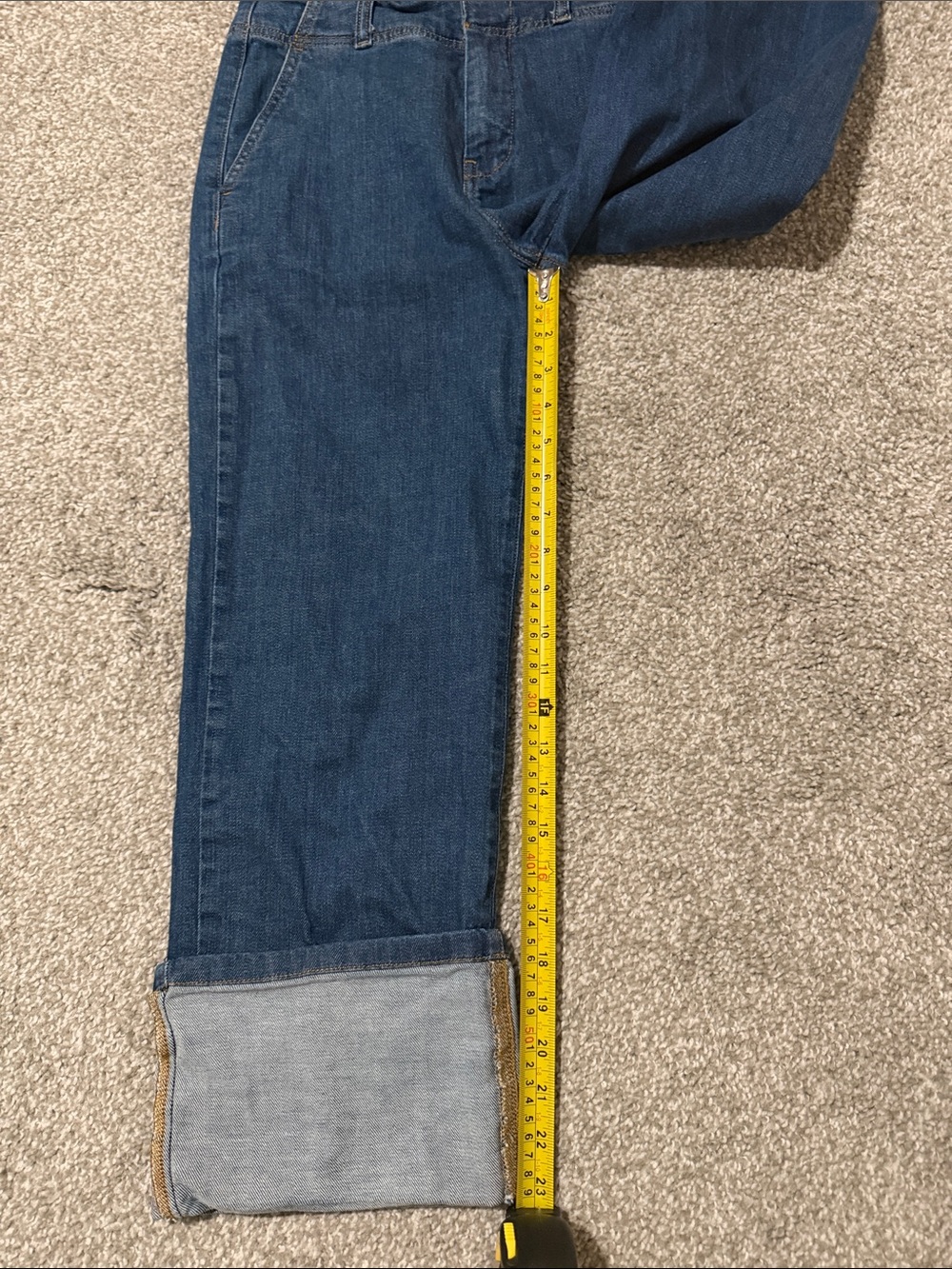 Anthropologie x Pilcro Cuffed Denim Capri Jeans Medium Wash Size 26 - Picture 8 of 11